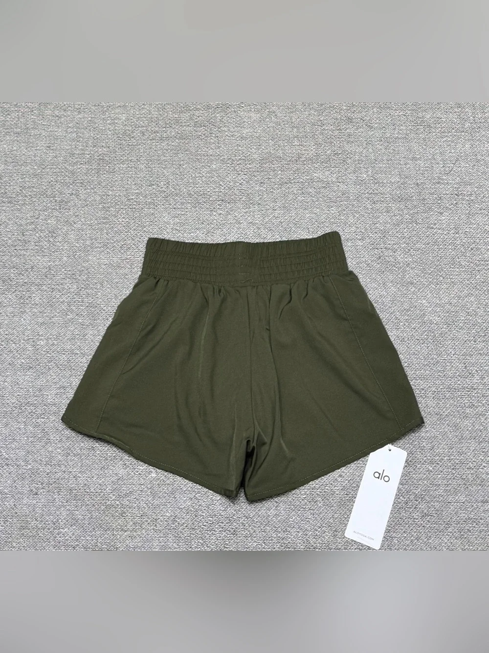 ALO Yoga Olive Green Athletic Shorts